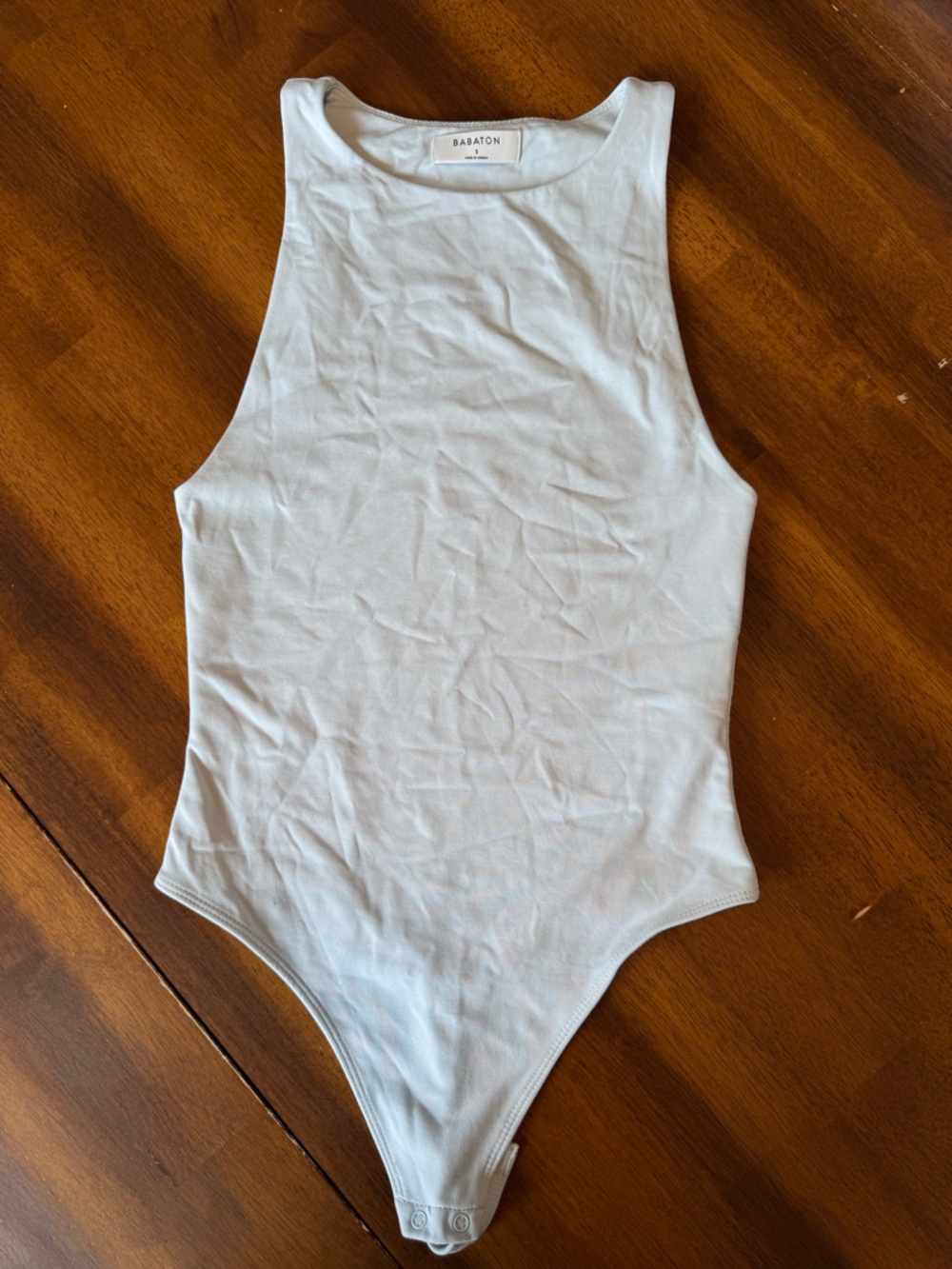 Baby blue Babaton Sleeveless Bodysuit